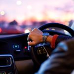 driving a car